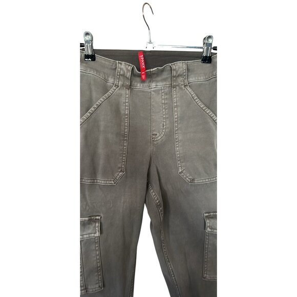 Spanx Skinny Stretch Cargo Pants With Side Pockets & Belt Loops For Women size s - Picture 2 of 5